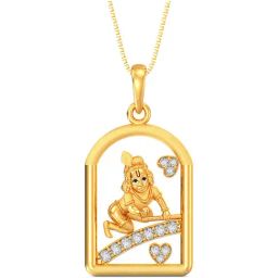 Joyalukkas 22k Gold Lord Krishna Pendant without Chain for Women-image-7