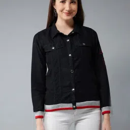 DOLCE CRUDO Black Full Sleeves Jacket-picture-42