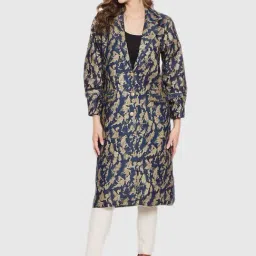 The Kaftan Company Blue Printed Jacket-image-19