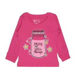 Bodycare Kids Fuchsia Printed Full Sleeves T-Shirt-image-40