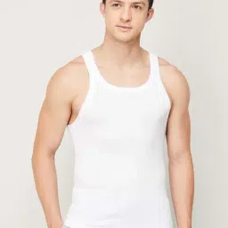 Fame Forever by Lifestyle White Cotton Regular Fit Vest-image-73