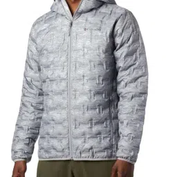 Columbia Men Grey Delta Ridge Down Hooded Jacket-image-2