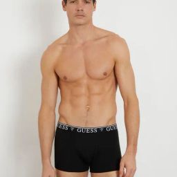 Guess Black Regular Fit Solid Trunk-image-42