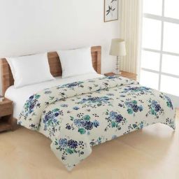 Swayam Veda Blue & White Pure Cotton 160 TC Double Ac Quilt-picture-47
