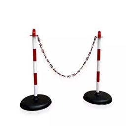 Ladwa Plastic Stanchion with Chain - Pack of 2 Pcs-picture-14