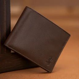Red Tape Brown Leather Bi-Fold Wallet-24