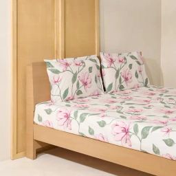 Westside Home Lilac King Bed Flat Sheet and Pillowcase Set-image-4