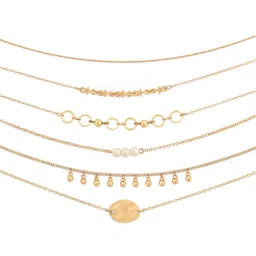 Zaveri Pearls Gold Tone Set of 6 Contemporary Stackable Bracelets-ZPFK17727 image 4