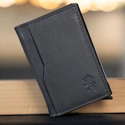 Red Tape Grey Leather Bi-Fold Wallet-42