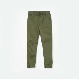 Fame Forever by Lifestyle Kids Olive Cotton Regular Fit Joggers-picture-6