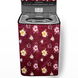 The Furnishing Tree Fully-Automatic Top Loading Washing Machine Cover Floral Red Compatible for 8.5-image-79