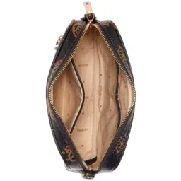 GUESS Brown MERIDIAN Printed Camera Bag image 4