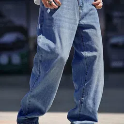 Kotty Men Regular Fit Low-Rise light Fade Stretchable Jeans-image-88