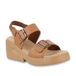 MediFeet Women's Beige Sling Back Wedges-image-58