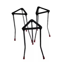 GENERIC 17.78 cm (7 Inch) Iron Black Tripod Stand for Bunsen Burner Support (Pack of 3)-image-31