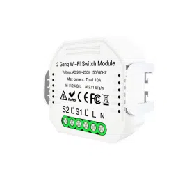 OKOS 2 Gang WiFi Smart Light Switch Hidden DIY Module OKOS Smart APP Remote Control Compatible image 2