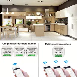 OKOS 2 Gang WiFi Smart Light Switch Hidden DIY Module OKOS Smart APP Remote Control (Pack 0f 2) image 4