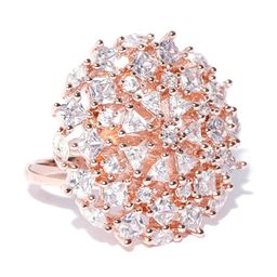 Zaveri Pearls Rose Gold-Plated CZ Stone-Studded Adjustable Finger Ring-image-49