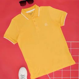 Pantaloons Junior Kids Snapdragon Yellow Cotton Regular Fit Polo T-Shirt-image-13