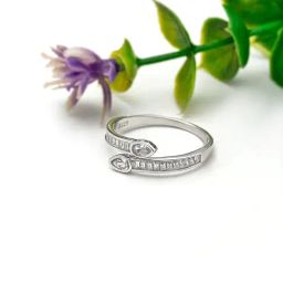 Silberry 92.5 Sterling Silver Twister Ring-image-31