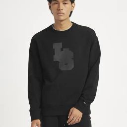 Levi's Black Cotton Slim Fit Logo Printed Sweatshirt-image-85