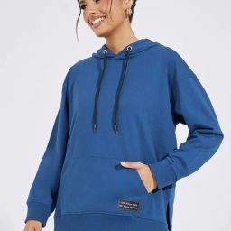 Styli Blue Plain Hoodie-picture-13