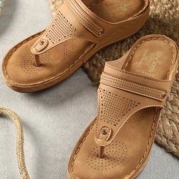 Liberty Women's Beige T-Strap Sandals-image-15