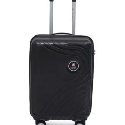 Swiss Military Black Textured Small Hard Sided Cabin Trolley-image-92
