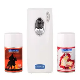 Airance Automatic LED A4 Room Freshener Dispenser Machine with 250 ml Each Musk & Rose Petals Fragrance Spray Bottle (Pack of 3)-picture-48