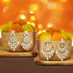 Zaveri Pearls Golden Alloy Earrings for Women-66