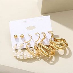 PolluxCraft Set Of 6 Gold-Plated Circular Shaped Korean Studs-picture-13