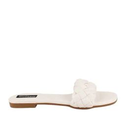 Shoetopia Kids White Casual Slides-image-72