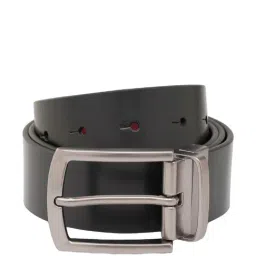 United Colors of Benetton Ales Black & Wine Leather Reversible Belt For Men-image-37