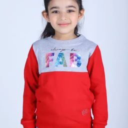 3PIN Girls Red Cotton Regular Fit Printed Sweatshirt-picture-39