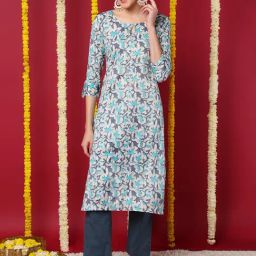 Vaamsi Multicolor Printed Straight Kurta-picture-25