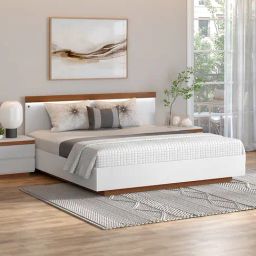 Durian Juda Frosty White Engineered Wood King Bed-image-83