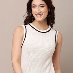 NoBarr Women Speckled Ribbed Sweater Vest-image-84