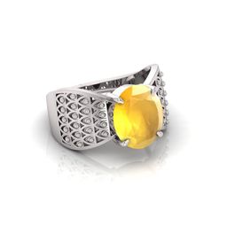 RRVGEM 9.25 Ratti 9.00 KT Unheated Untreated Yellow Sapphire Ring-image-85