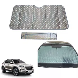 Auto Pearl F250 Dashboard Sun Shade Cover with Suction Cup for Tucson (Grey)-20