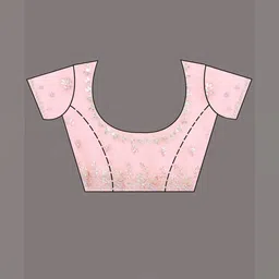 Koskii Baby Pink Gotapatti Satin Saree-picture-27