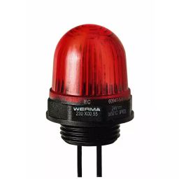 Werma Beacon 230 Series Red Continuous lighting 12 V Built-in Mounting LED Bulb, 230.100.54-image-58