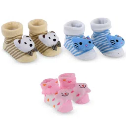 SHOP FRENZY Unisex Kids Cotton Booties-image-24