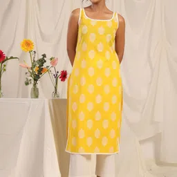 anayna Women Ethnic Motifs Printed Thread Work Kurta-picture-35