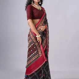 NIRMAL CREATION Ethnic Motifs Pure Cotton Saree image 3