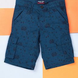 Gini and Jony Boys Cotton Conversational Printed Regular Fit Shorts-2