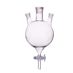 ABGIL Separating Funnel Three Neck Flask Type with PTFE Stopcock & Interchangeable Stopper 10 L Amber Borosilicate Glass, FSTN-AC-415-06 image 1