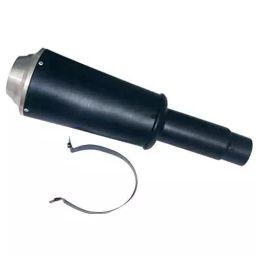 RA Accessories Black Silver Outlet Long Black Silencer Exhaust for Suzuki Intruder M1800-image-22