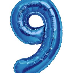 Shopperskart 9th Number Foil Balloon Blue - Height 81 cm-28