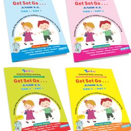 Tiny Tots Get Set Go Preschool Learning Junior KG Term wise Education Books Set of 4 English-20