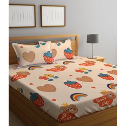 Klotthe Kids Double Bed Sheet Rainbow Print - Multicolour-image-19